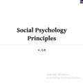 Social Psychology Principles v. 1.0