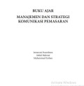 BUKU AJAR MANAJEMEN DAN STRATEGI KOMUNIKASI PEMASARAN