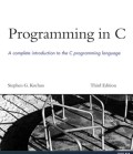 PROGRAMMING IN C A COMPLETE INTRODUCTION TO THE C PROGRAMMING LANGUAGE