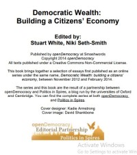 Image of Democratic Wealth: Building a Citizens’ Economy