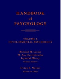 Image of HANDBOOK of PSYCHOLOGY VOLUME 6 DEVELOPMENTAL PSYCHOLOGY